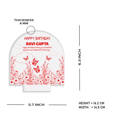 Personalized Happy Birthday Night Lamp with Warm white light Return Birthday Gift for Friend